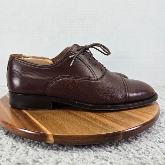 Magnanni Mens 9 Blanco Aldomar SL Brown Office Casual Cap Toe Oxford Dress Shoe main image 5